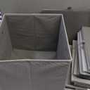 Casafield Set of 12 Collapsible Fabric Cube Storage Bins, Gray - 11" Foldable Cloth Baskets for Shelves, Cubby Organizers & More (10.5" x 10.5" x 11")