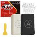 Epoxy Putty, 10oz / 280g Fast Repair Epoxy Clay, High Strength 2 Part Filler Putty for Sculpting, Modeling, Crafting, All Purpose Pool Clay for Bonding Plastic Metal Ceramic Wood Tile Glass (Black)
