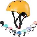 Glerc Warrior Kids Bike Helmet, Adjustable Toddler Helmet for Age 3-16 Years Boys Girls, Sport Helmet for Skateboard Scooter Skating Skiing Climbing & Lightweight, Multiple Colors (Medium, yellow)