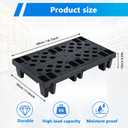 6pcs Plastic Pallets for Basement Storage Lightweight Waterproof Floor Pallets with Breathable Grids Applicable to Indoor and Outdoor, Garages and Kitchen(6pcs-11.8 * 19.7 * 3.9in)