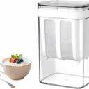 Greek Yogurt Strainer Separator larger capacity 【1.9 quarts】- Yogurt Filter for Whey Separation, Suitable for Juice & Yogurt Milk, Kefir, Tofu, Cheese (White)，BPA Free.