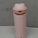 POWCAN 32 oz Insulated Water Bottle for Travel: 2-in-1 Lid with Push-Button Spout & Quick-Flip Straw, Leakproof, Keep Cold 24Hrs, Vacuum Stainless Steel for Travel, Trip, Hiking, Sport (Cotton Candy)