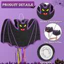 WERNNSAI Halloween Pinata - Halloween Party Decoration Scary Hallo-ween Pinata for Kids Baby Hallo-ween Costumes Party Purple Evil Bat Design Hallows Eve Decor Favor with Bat & Blindfold