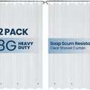 Liba Extra Heavy Weight 8G PEVA Shower Liner, Frosted 72" x 72"