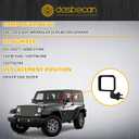 Dasbecan Driver Side Mirror Compatible with 2007-2018 Jeep Wrangler JK Left Side Door Mirrors Manual Folding No-Disturtion Glass Replaces#CH1320271 68081251AA 55078131AG Textured Black Cover