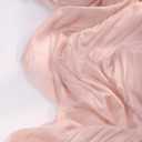 DeZerlor Pink Cheesecloth Table Runner Spring Easter Table Runner Boho Gauze 120 Inches Light Pink Cheese Cloth Table Decor for Wedding Bridal Baby Shower Parties