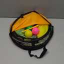 unanscre 3 in 1 Bean Bag Toss Game Toy Outdoor for Kids, Dinosaur Foldable Cornhole Board with Pop Up Basketball Game and Dartboard Set, Gift for Birthday/Xmas Party, Outside Toys for Toddlers Age 3+