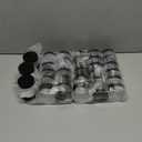 SATINIOR 36 Pieces 1 oz Plastic Jars with Lids Wide Mouth Airtight Reusable Container Acrylic Cosmetic Small Jars for Lotions Ointments Travel Toiletries Creams Make up Storage(Black)