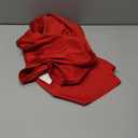 FENJAR Women's Elegance Audrey Hepburn Style Ruched Dress Round Neck Sleeveless Swing Midi A-line Dresses (Red, Small)