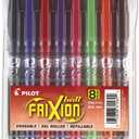 Pilot, FriXion Ball Erasable & Refillable Gel Ink Pens, Fine Point 0.7 mm, Pack of 7, Assorted Colors