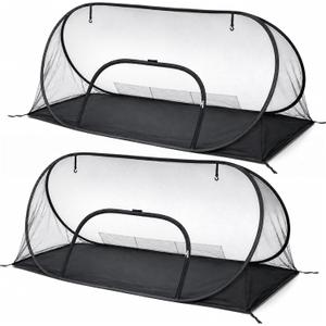 2 Set Pop up Mosquito Net Tent Camping Folding Bug Shelter 2 Person Cot, 80 × 35 × 31.5"
