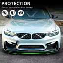 Front Bumper Lip Compatible with BMW (2015-2020) F80 M3 F82 F83 M4 Splitter MP-Style ABS Gloss Black