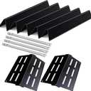 Weber Grill Parts Replacement Kit, for Genesis 300 Series (E310/E320/E330/EP/CEP/S), Rust Resistant, 5 Porcelain-Enameled Flavorizer Bars & 2 Heat Deflectors, 4-Burner Stainless Steel Tubes
