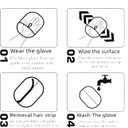 Pet Hair Removal Glove & Lint Mitt for Dogs, Cats - Electrostatic, Reusable & Washable Deshedding Grooming Mitt for Furniture, Car Seats, Couch, Carpet, Bedding