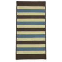 Colonial Mills St. Germain Stripe Runner - Sapphire Earth 30" x7'