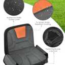 PACETAP Tractor Seat Cover with Drink Pouch, Heavy Duty 600D Oxford Waterproof Riding Lawn Mower Seat Cover Fits Kubota, for Cub Cadet, for Ford, for Mahindra, for Husqvarna (Medium)