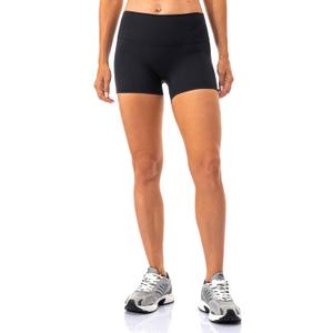 Lavento Women's All Day Soft Yoga Shorts 4"/ 6" - Workout Gym Running Active Biker Short for Woman (Black)