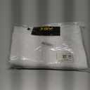 Rdruko Men's Lightweight Casual Pants Slim Fit Cotton Linen Pants Elastic Waist Summer Beach Pants with Pockets (White, L)