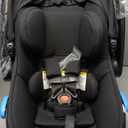 Clek Liing Infant Car Seat with Adjustable Load Leg, Compact, Lightweight Design, 7 Recline Positions, Easy-to-Use Rigid Latch, and Flame Retardant-Free (Railroad Ziip), EXP: 03/19/2034