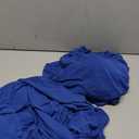 6FT Spandex Table Cover Table Cloth for Folding Tables Fitted Rectangular Tablecover Washable Wrinkle Resistant Polyester Stretch Tablecloth Protector for Wedding Banquet Party (2 Pack, Royal Blue)