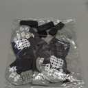 PUPTECK Non-Slip Dog Socks, Double Sides Grips Dog Boots & Paw Protectors for Hardwood Floors Prevents Licking Paws, Adjustable Dog Shoes for Senior Medium Dogs (Medium (6 Count), Grey(Cable Knit))