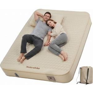 Naturehike 3.94 Thick Self Inflating Sleeping Pad with Built in Pump, Double Foam & Air Camping Mattress, Full XL Camping Sleeping Pad for Tent, Car, Cot, Truck, 661 lbs Support