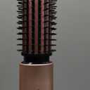 CARESKY Cordless Curling Iron Brush, 1.5 Inch Mini Travel Hair Curler with 200 Million Negative Ions, Portable Heated Round Straightener Brush Rechargeable for Curl, Touch-Up, De-Frizz, Styling (Pink Champagne)