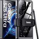 Temdan Compatible with Samsung Galaxy S25 Ultra Case Waterproof with Belt Clip Holster Holster, Built-in Lens & Screen Protector Military Grade Shockproof Dropproof Full Body Phone Case