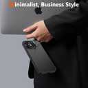 Magnetic for iPhone 16 Plus Case Carbon Fiber Skin SensationCompatible With magsafeMetal Lens KickstandDropproof Sturdy Carbon Fiber PatternWireless Charging Case for iPhone 16 Plus (Black)