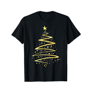Christmas Tree Golden color T-Shirt. Size M