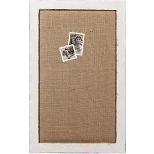 Linen Bulletin Boards for Walls 18 X 29 Inches Wooden Frame, White Pin Board Decorative Cork Board for Office Home Kitchen, Message Notice Vision Board, Wall Organizer Display Board