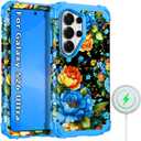 Hekodonk for Galaxy S26 Ultra Case Magnetic,[Compatible with MagSafe] Three Layer Heavy Duty Shockproof Hard Plastic+Soft Silicone Full Protective Case for Samsung Galaxy S26 Ultra 6.9 inch,Blueblack