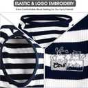 CtilFelix Dog Shirt Striped Clothes Stretchy Vests for Small Medium Large Dogs Boy Girl Cat Apparel Soft Cotton Puppy T-Shirts Lightweight Pet Tank Top Kitten Outfit Pack-2 Red & Blue 4XL (4XL- Chest ~31" / 35~55 lbs)