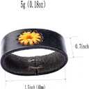 8 x 1.5 "(38mm-40mm) Belt Loop Keeper Leather Loop Keeper Men Belt Buckle Accessories Hand Made Leather (Black)
