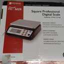 San Jamar SCDG33BK Square Professional Digital Scale, Black with Stainless Steel Platform