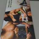 Ab Stimulator Muscle Toner, Abs Stimulator Abdominal Massage Belt with Heating for Lose Belly Fat & Cellulite Melting & Stomach Smooth & Firming, Lower Back Massager for Pain Relief Women Men Gifts (Black)