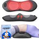 SmoothSpine Triple Fusion Back Massager - The Official Smooth Spine Massager with Heat - Design to Support Lower Back Comfort, Relaxation Device for Home Use (Triple Fusion Back Massager)