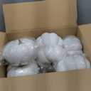 Liliful 8 Inch Large Foam Artificial Pumpkins Fall Harvest Big Fake Pumpkin Decor for Fall Autumn Halloween Thanksgiving Table Home Seasonal Holiday Decor