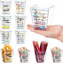 Mimorou 6 Pcs Teacher Gift Box Teacher Appreciation Gift Container Thank You Pencil Notebook Composition Book Crayon Candy Popcorn Holders for End of Year Graduation Party (Notebook)