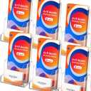 MaxGear 4x9 inch Brochure Holder, 6 Pack Acrylic Display Stand with Business Card Slot, Countertop Literature, Flyer, Trifold, Pamphlet, Booklet Menu Organizer