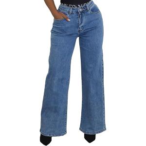 FairBeauty Women's Straight Leg High Waist Baggy Denim Jeans Loose Boyfriend Casual Stretchy Jeans.XL