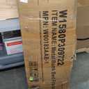 Heavy Duty Triple Bunk Bed with Storage Drawers, Shelves, Triple Bed with Charging Station, Full XL Over Twin Over Twin Triple Bunk for Kids, Teens, Black Triple Bunk Bed