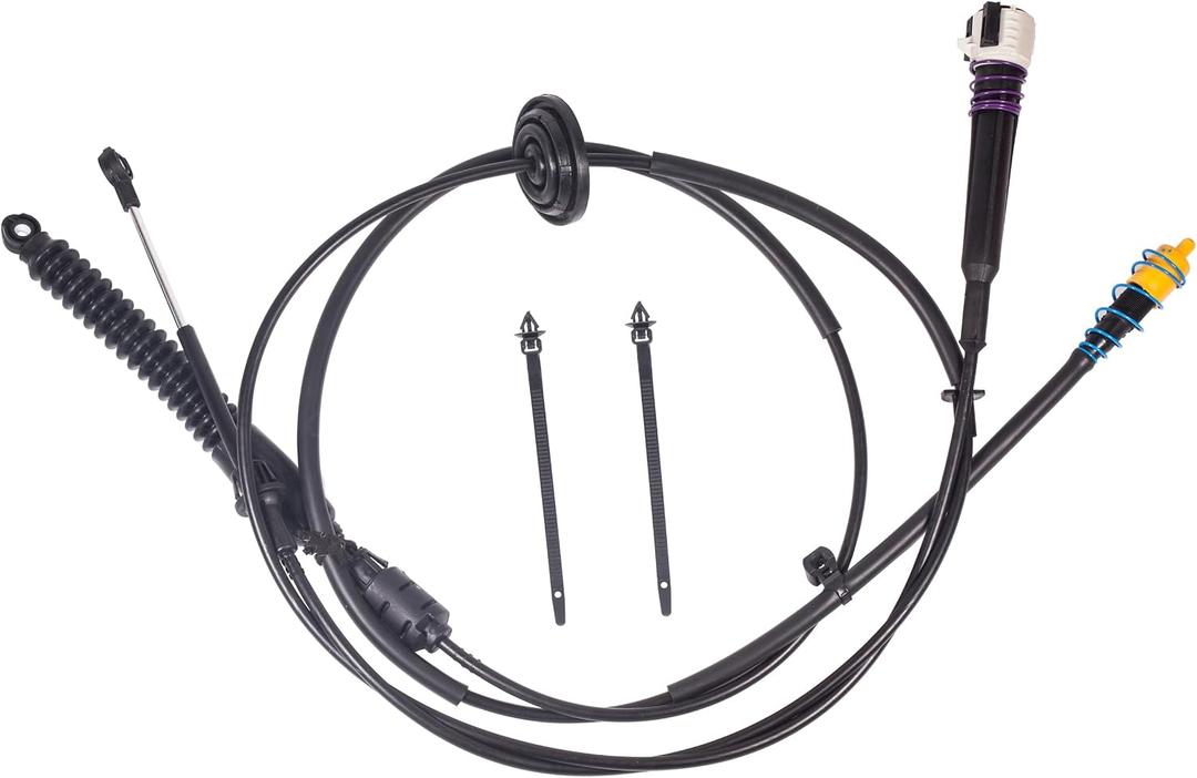 12477640 Gear Shifter Cable for Silverado Chevrolet Chevy GMC Sierra 1500 2500 3500 Transmission Shift Cable 905-144 4x4 pick-up Truck 4wd 1999 2000 2001 2002 2003 2004 2004 2005 2007 4l60e 4l80e 2PCS