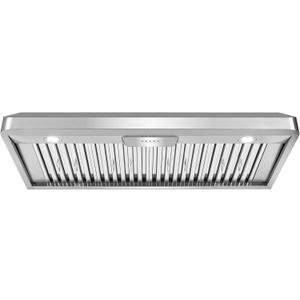 COSMO COS-QB48 48 in. Haven Collection 500 CFM Ducted Under Cabinet Range Hood, Button Control, LED Lights, Stainless Steel