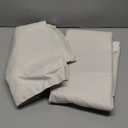 100% Blackout Shield Linen Blackout Curtains for Bedroom 108 Inches Long, Back Tab/Rod Pocket Living Room Drapes, Thermal Insulated Blackout Curtains 2 Panels Set, 50" W x 108" L,Cream