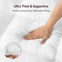 ABENE RV King Mattress Topper for Back Pain Relief, Extra Thick Mattress Pad Pillowtop, Soft Plush Mattress Cover Bed Topper with Deep Pocket, Overfilled Down Alternative Filling, White