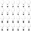 24 Pack 8W Led Light Bulbs Daylight White 5000K, 60 Watt Equivalent Non-Dimmable Led Bulb, A19 Standard Bulbs, E26 Base, 800 LM, Efficient 8 Watt Light Bulb for Living Room, ETL/UL Listed