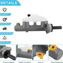 TAUTOY M630455 Brake Master Cylinder (1.8L L4) Compatible with Honda Civic 2006-2011,Replaces 46100SNAA01,46100-SNA-A01