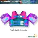 AEOCOO Puddle Float Jumper 20-30-50-60-70 Pounds, Toddler Swim Vest for 1-3-5-6-9 Years Old, Pool Floats with Swimming Arm Floaties Swim Jacket & Water Wings for Kids Swimmies, Boys, Girls, Nios, Large