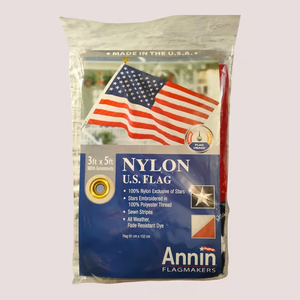 Tough-Tex American Flag with Sewn Stripes and Embroidered Stars by Annin, 3'x 5'